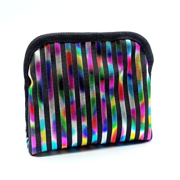Vintage Lisa Frank Metallic Rainbow Mini Travel Bag - Picture 1 of 6